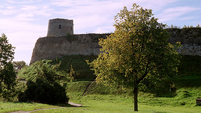 Sigt of the fortress of Izborsk