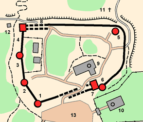 План собственно крепости Изборск