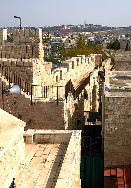 Fortress wall near the Franciscan monastery - Jerusalem