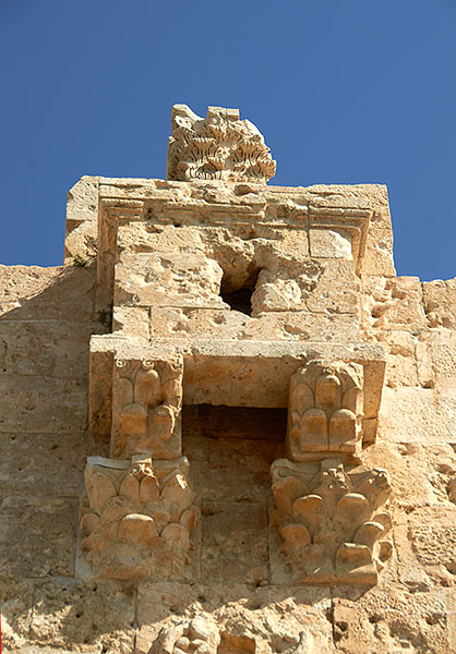 The hinged loophole of the Zion Gate - Jerusalem