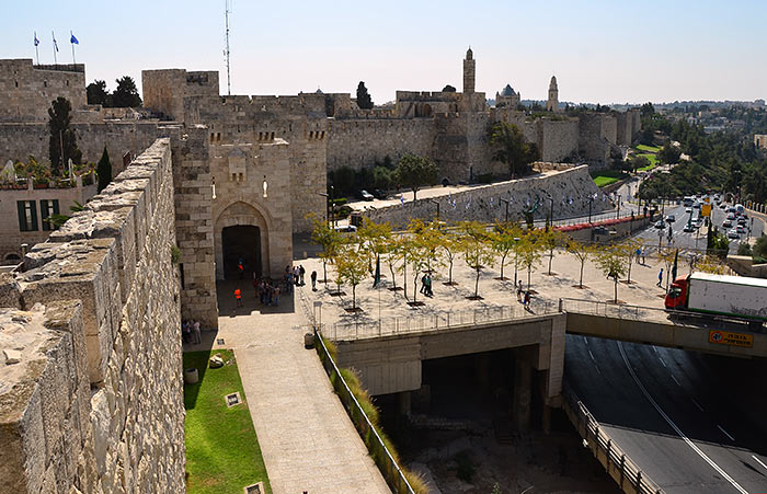 Square in front of Jaffa Gate - Jerusalem