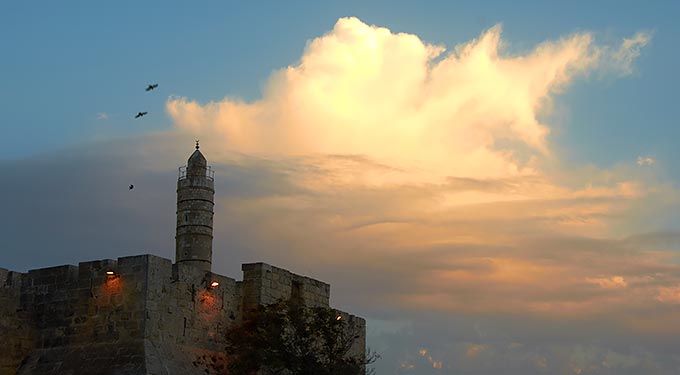 Autumn evening in Jerusalem