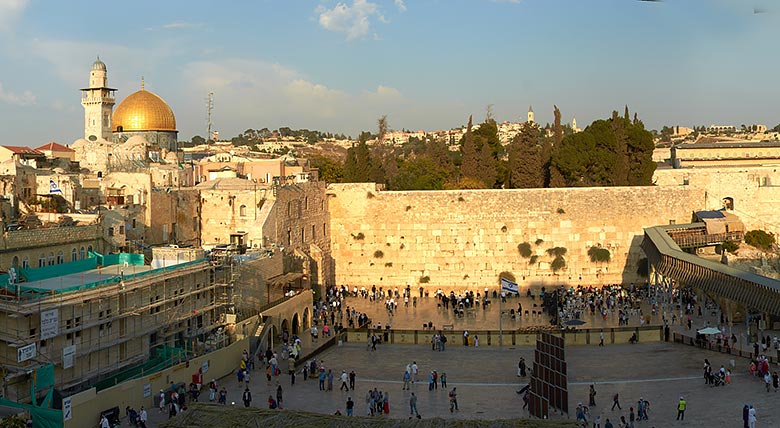 Западная стена Храмовой горы в Иерусалиме