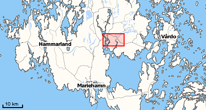 Åland island map
