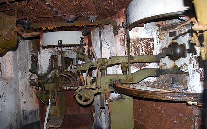 Interiors of machine-gun pillbox of KAUR