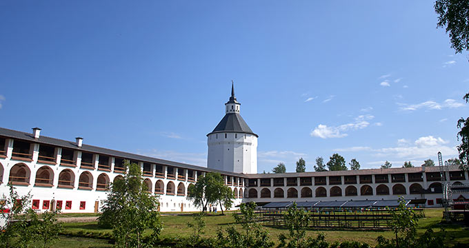 Inner yard of the Kirillo-Belozerskiy Monastery