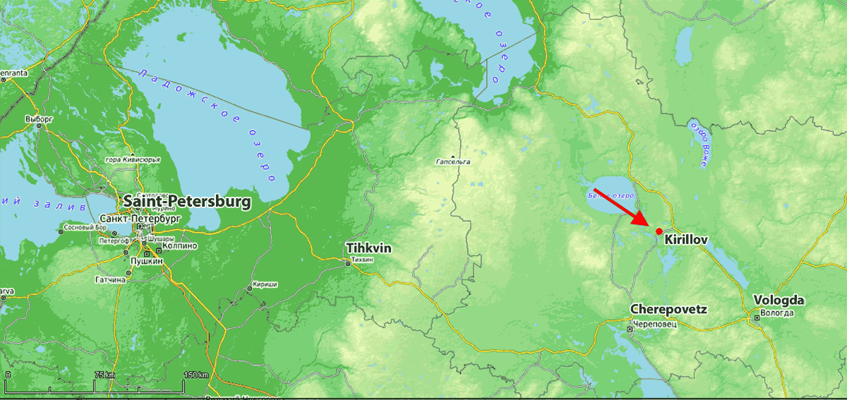 Общая карта Севера России