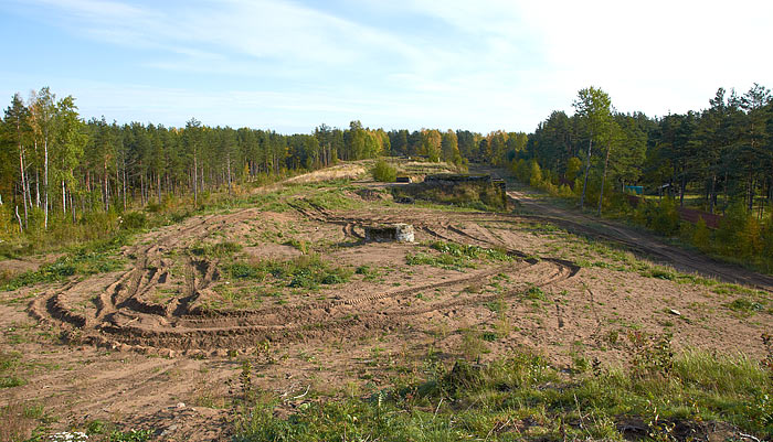 General view of the 6" and 10" Batteries - Fort Krasnaya Gorka