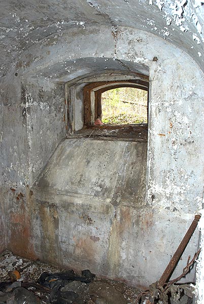 Window for ammo delivering - Fort Krasnaya Gorka