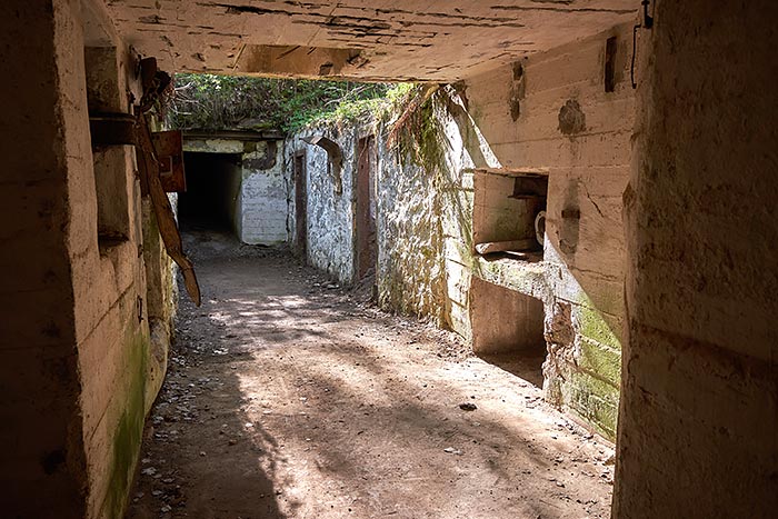 Howitzer battery underground passage