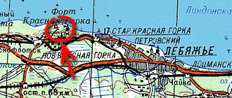 Мелкомасштабная карта Красной Горки