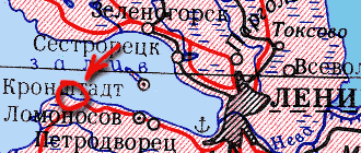 Крупномасштабная карта Финского Залива