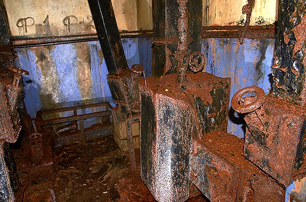 Remains filtered ventilation equipment - Fort Krasnaya Gorka