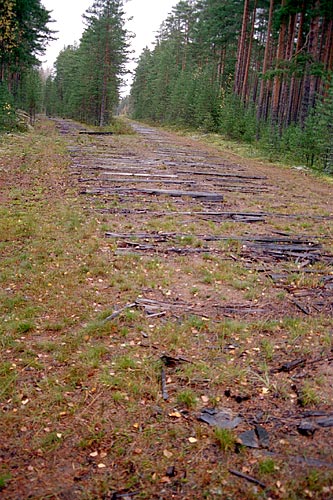 Rail way gun position - Fort Krasnaya Gorka