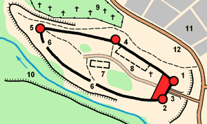 Plan of the Koporje fortress