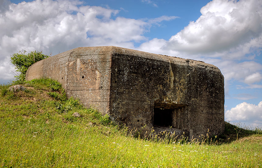 Artillery pillbox near to Kiev's highway