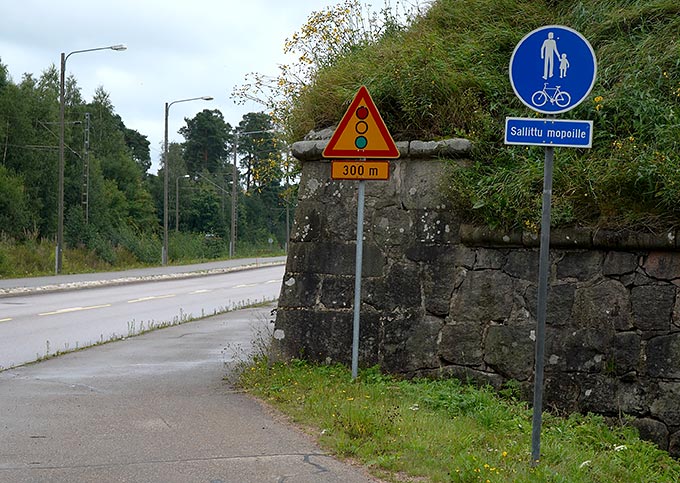 Near to bastions of Kymenlinna fortress