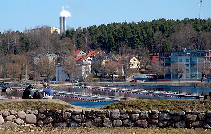 View of the city of Lappeenranta from the fortifications of Vilmanstrand