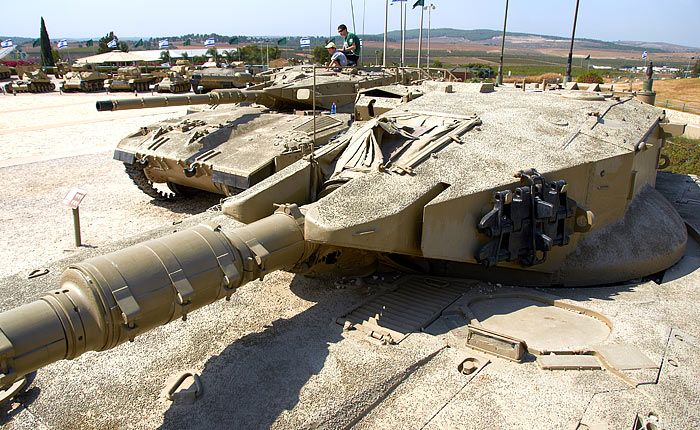 Turret of Merkava tank - Fort Latrun