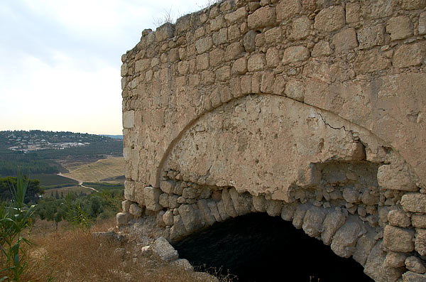 Traces of bullets on the old walls - Fort Latrun