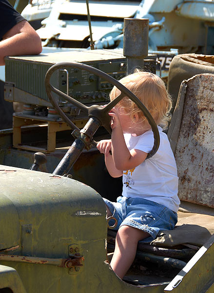 Behind the wheel of 'Willis' - Fort Latrun