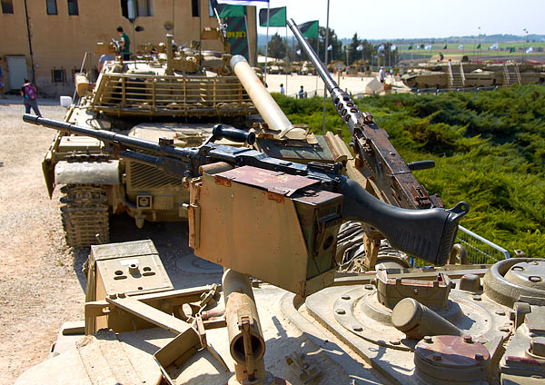 Hand gun on the tank - Fort Latrun