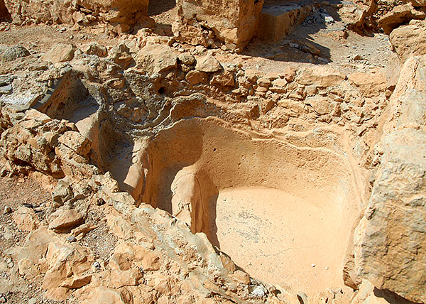 Mini mikveh - Masada