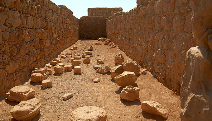Warehouses of Masada fortress