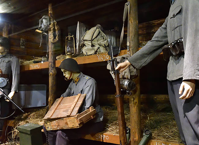 In the Finnish dugout... - Mannerheim Line