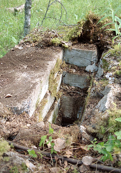 Bunker's embrasure - Mannerheim Line