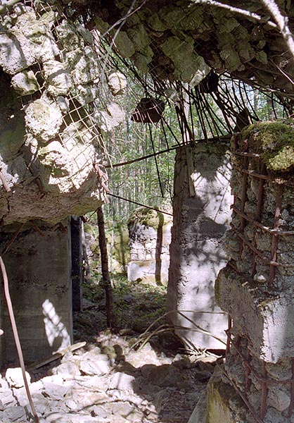 Interiors of Salmenkaita's bunker - Mannerheim Line
