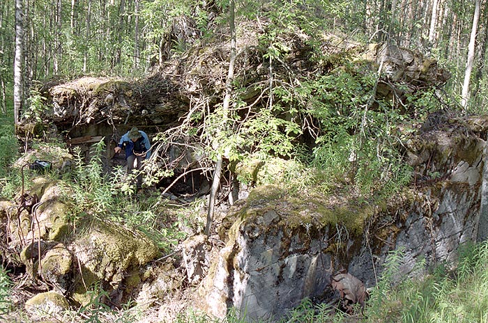 Exploded bunker - Mannerheim Line