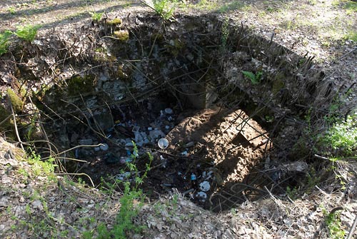 Scrap-heap inside of the bunker - Mannerheim Line