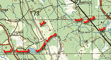 Areas of Summa-Hotinen and Leipäsuo of Mannerheim Line
