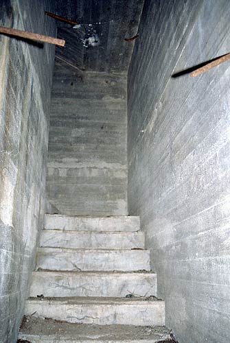Stairway inside of Sk-10 - Mannerheim Line
