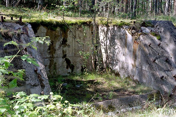 Casemate of Ink 6 bunker - Mannerheim Line