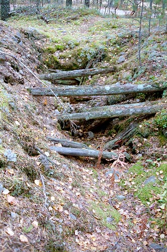 Dugout on the covering line - Mannerheim Line