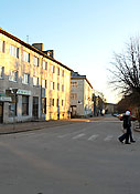 Soviet era buildings in Narva downtown