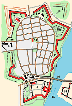 Fortress Narva layout