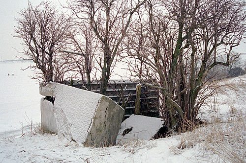 Concrete emplacement - Northern Forts