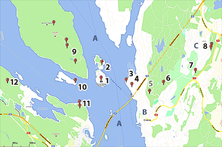 Oscarsborg's fortified area