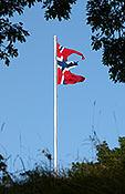 Flag of Norway state in Oscarsborg