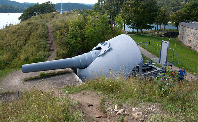 280 mm gun of the Oscarsborg South Battery