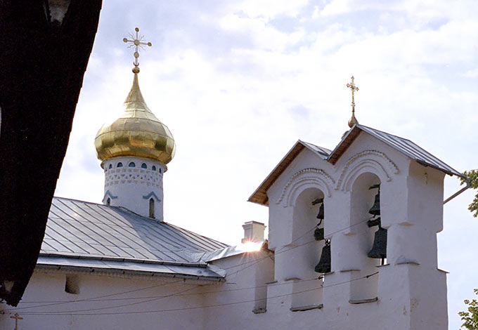 Nikolskaya Church cupola  in Pechorsky Monastery