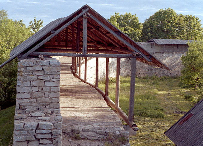 Wall walk  of Porkhov fortress