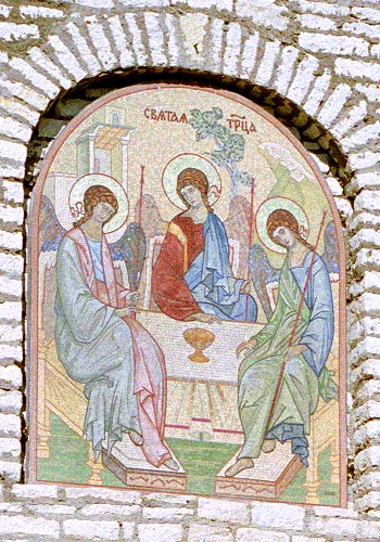 #15 - Trinity image above the entrance to the Krom