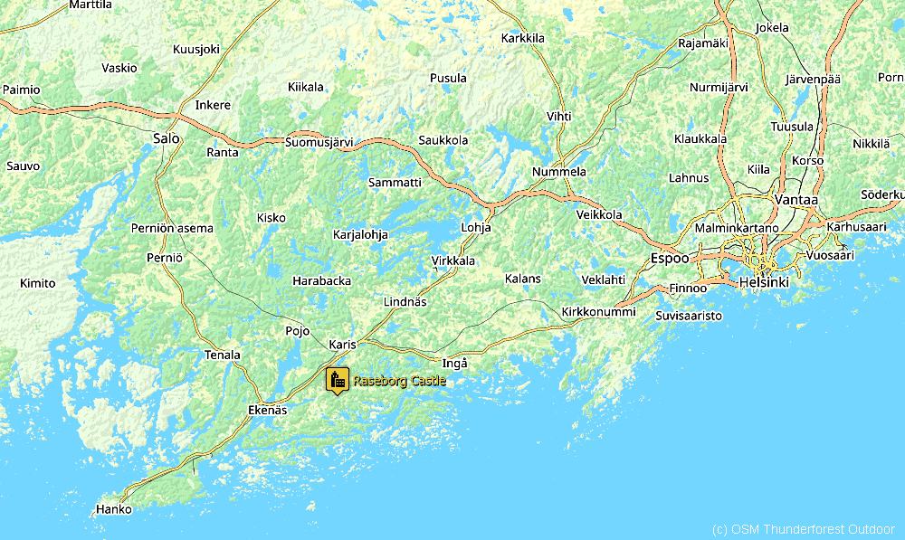 Area map Karjaa - Tammisaari