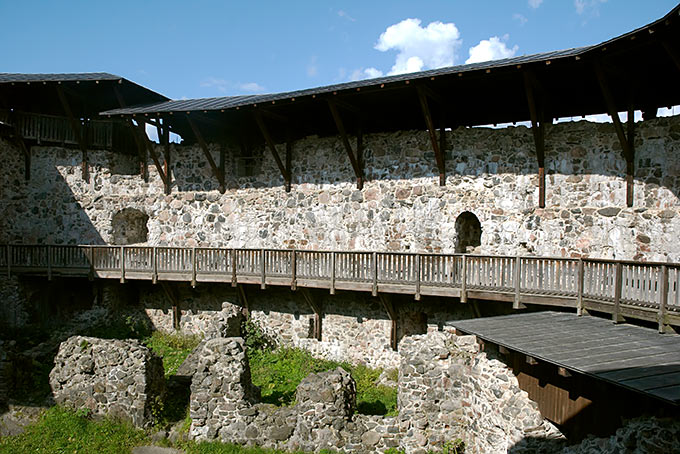 Walkway of Raseborg Castle