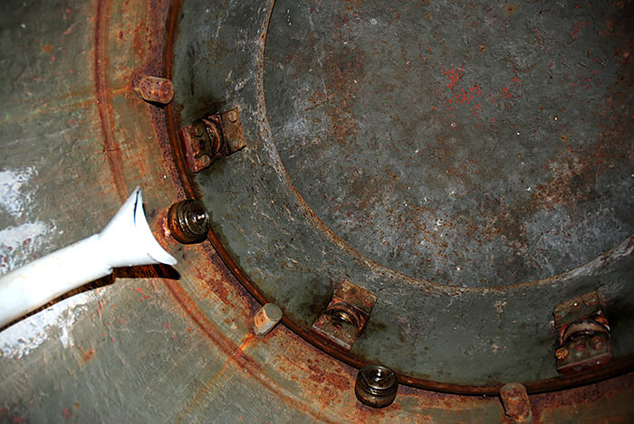 Внутри бронекупола