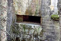 Embrasure of MG bunker  of Salpa line